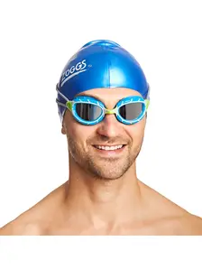 Display front view 5 of Product detail - Predator Titanium Goggles Silver/Blue - Mirrored Smoke Lens