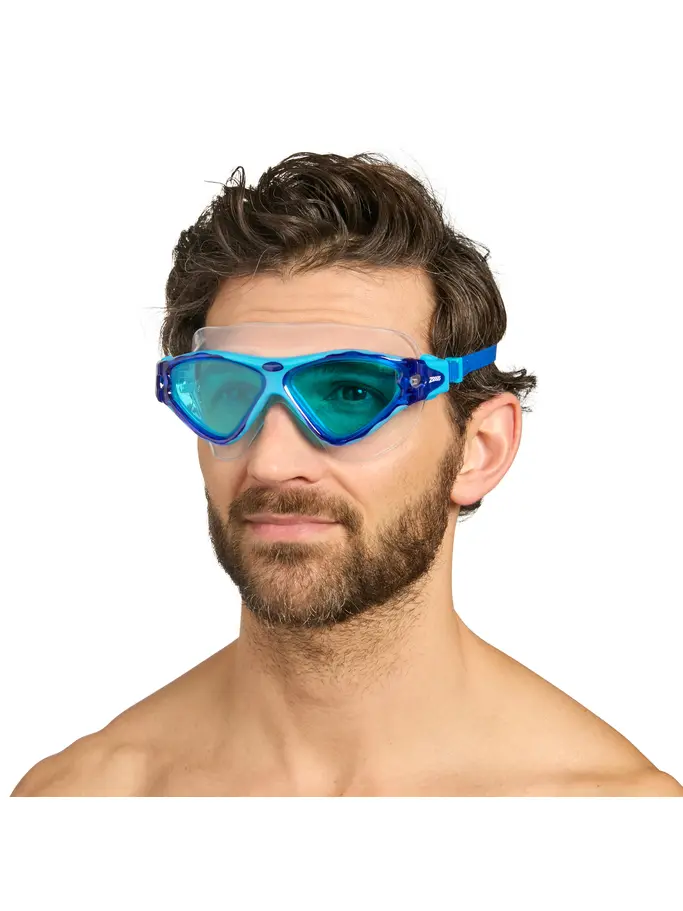 Out of Stock, view full size image of Front view of Product detail - Tri-Vision Swimming Mask BLLBTBL