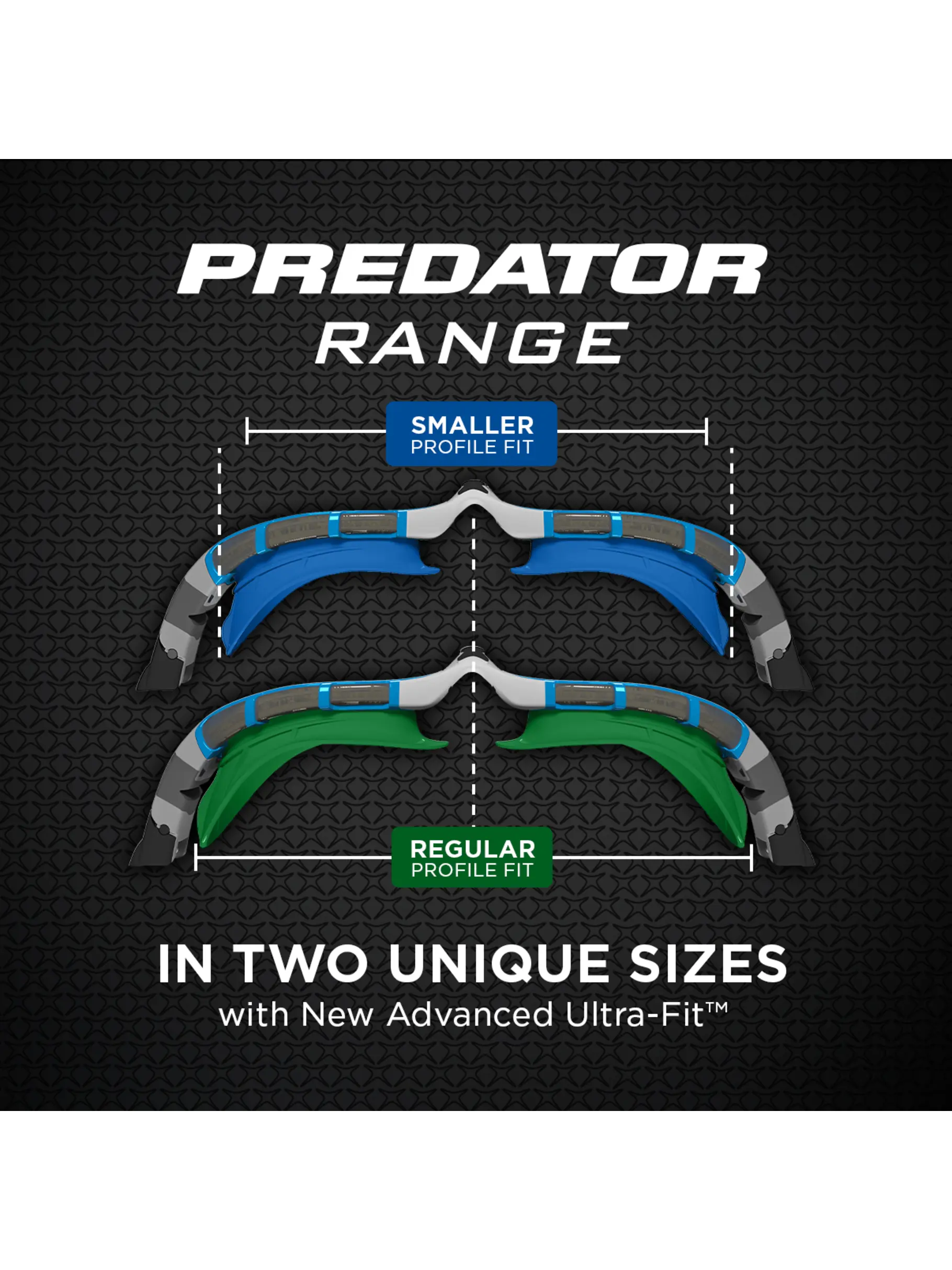 , Ver imagen de tamaño completo de Vista frontal de Product detail - Predator Flex Swimming Goggles - Titanium Reactor Lens BKGORTI