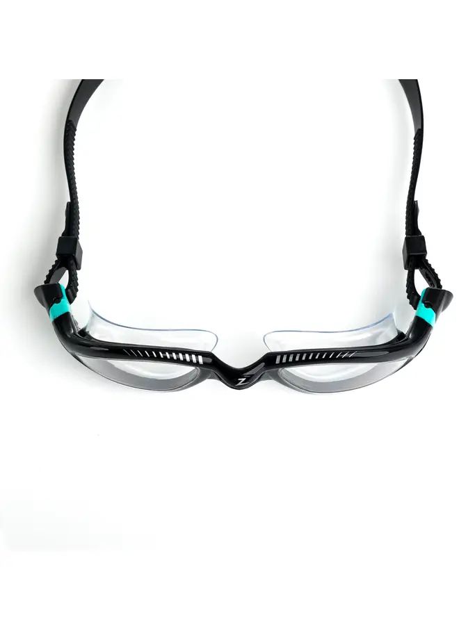 Sale, voir image en taille réelle de la vue frontale de Product detail - Tiger LSR+ Liquid Skin Race Swimming Goggles BKTQCLR