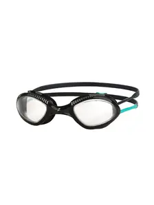 Black/Turquoise - Clear Lens