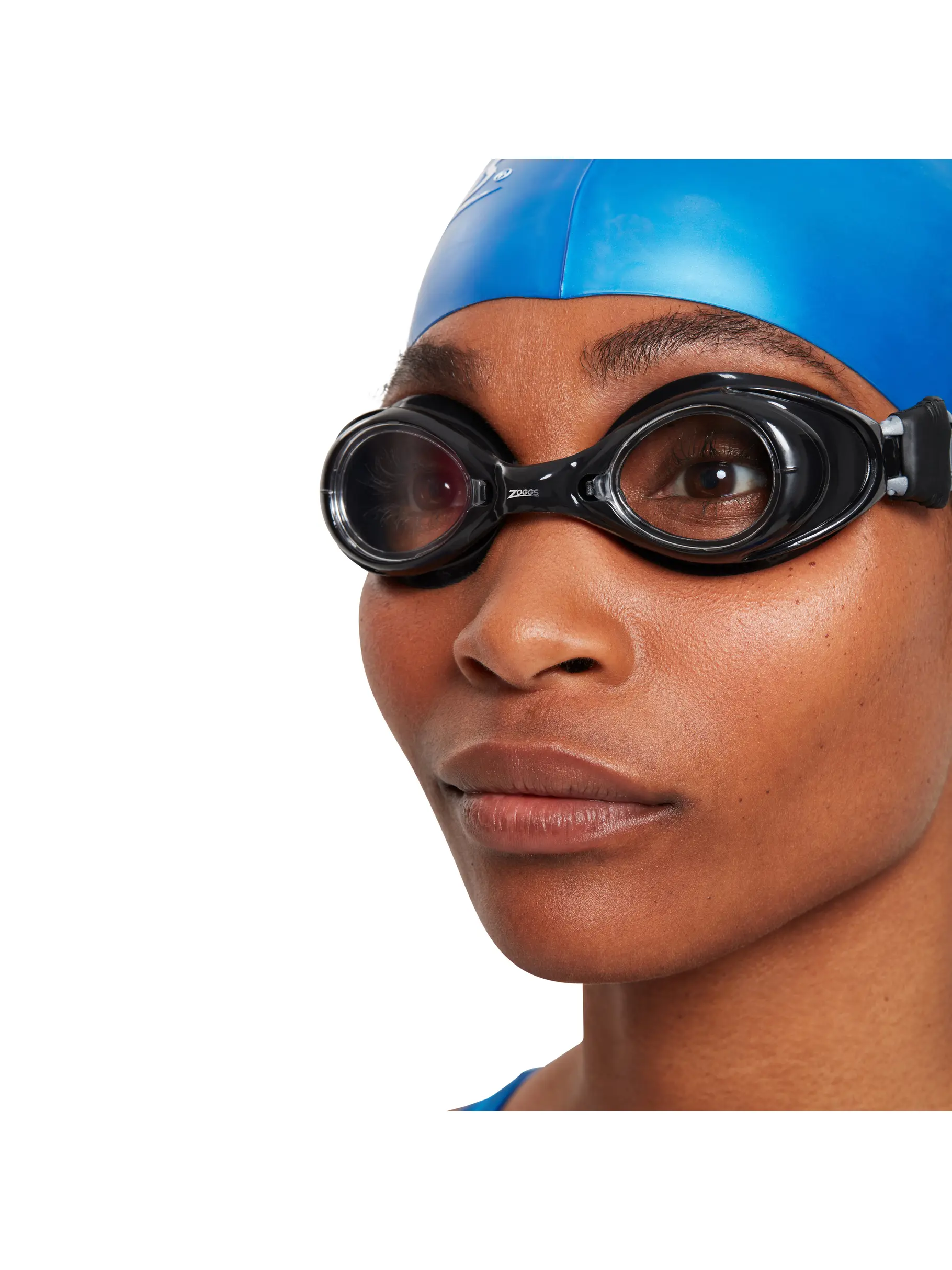 Sale, view full size image of Front view of Product detail - Vision Visual Aid Goggles BKBKCLR