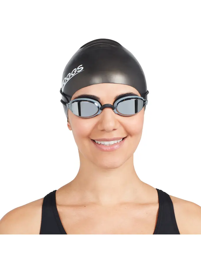 Sale, view full size image of Front view of Product detail - Fusion Air Swimming Goggles - Titanium Lens BKGYMSM