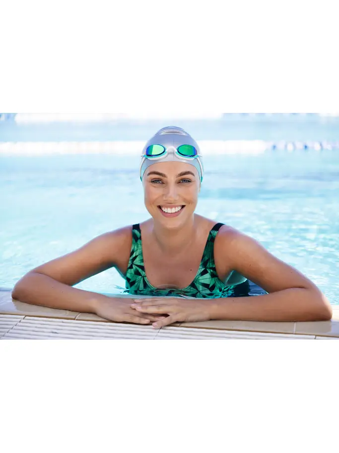 New, view full size image of Front view of Product detail - Fusion Air Swimming Goggles - Titanium Lens TQWHMGN