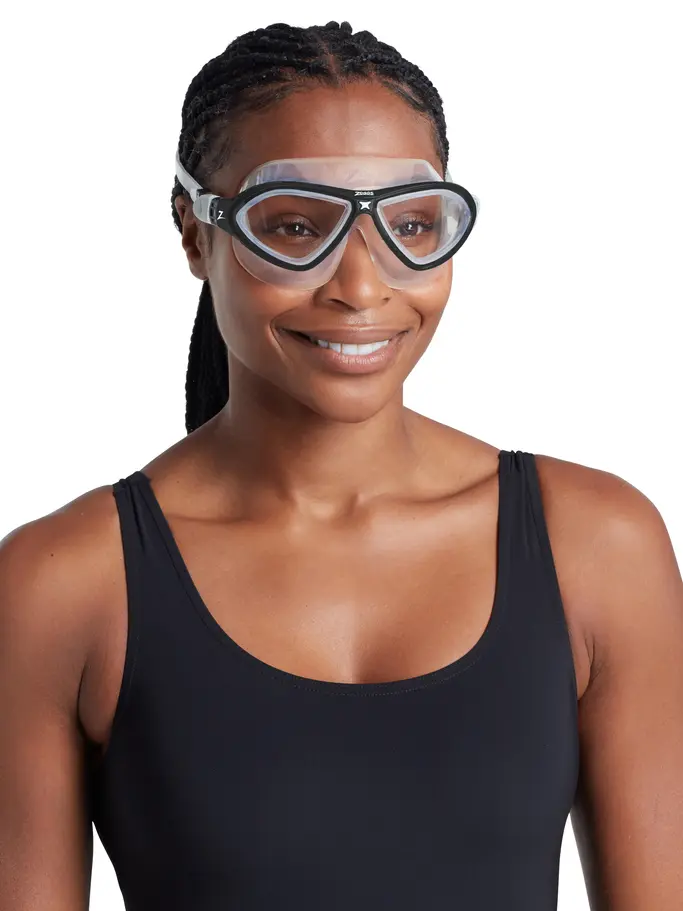 New, visualizzare l'immagine full size della vista frontale di Product detail - Horizon Flex Swimming Mask CLBKCLR
