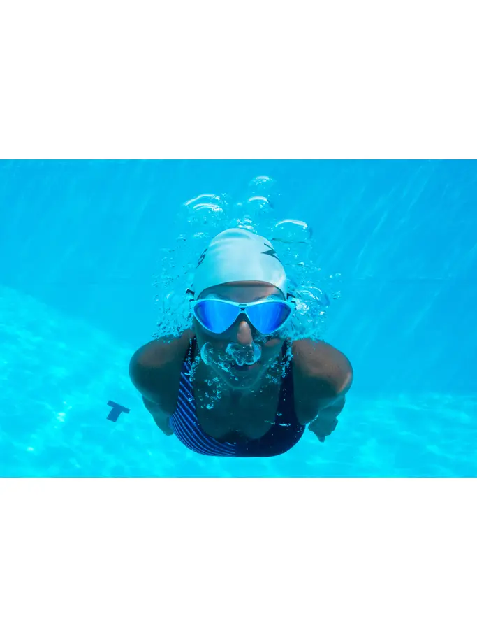 , view full size image of Front view of Product detail - Horizon Flex Swimming Mask - Titanium Lens CLWHMBL