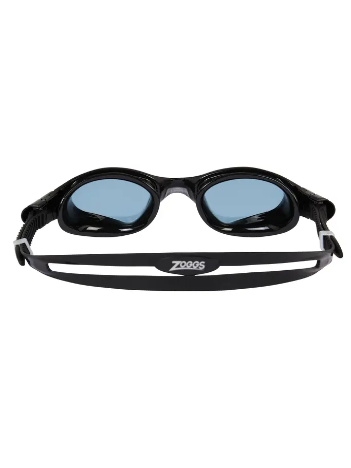 , view full size image of Front view of Product detail - Spectra Swimming Goggles Black/Grey - Tint Smoke Lens