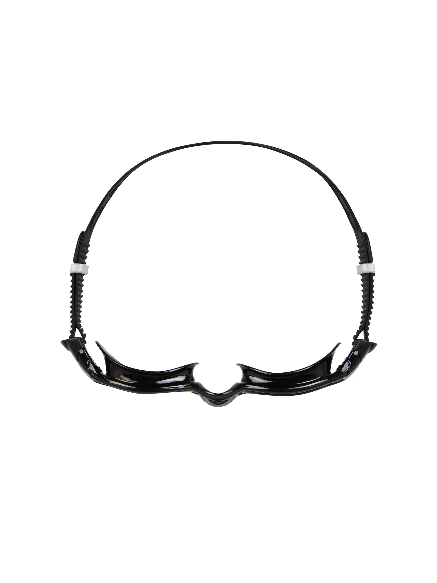 , view full size image of Front view of Product detail - Spectra Swimming Goggles Black/Grey - Tint Smoke Lens