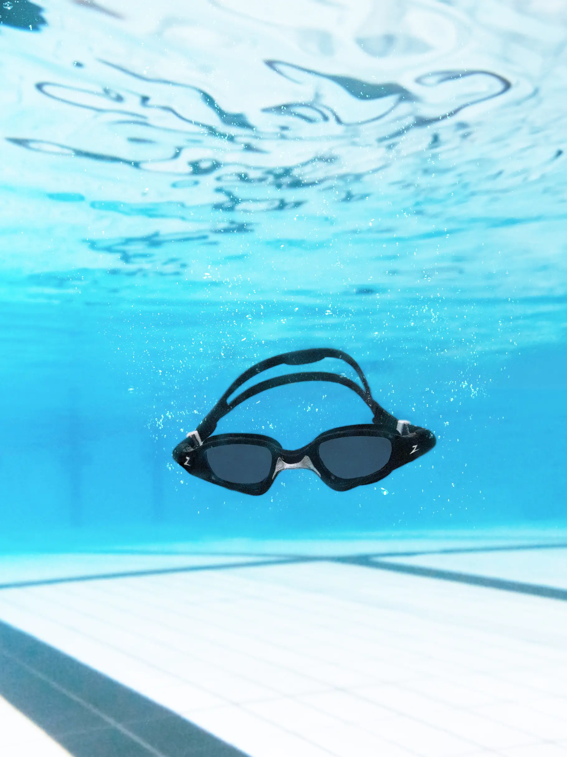 New, visualizzare l'immagine full size della vista frontale di Product detail - Spectra Goggles Black/Grey - Tint Smoke Lens