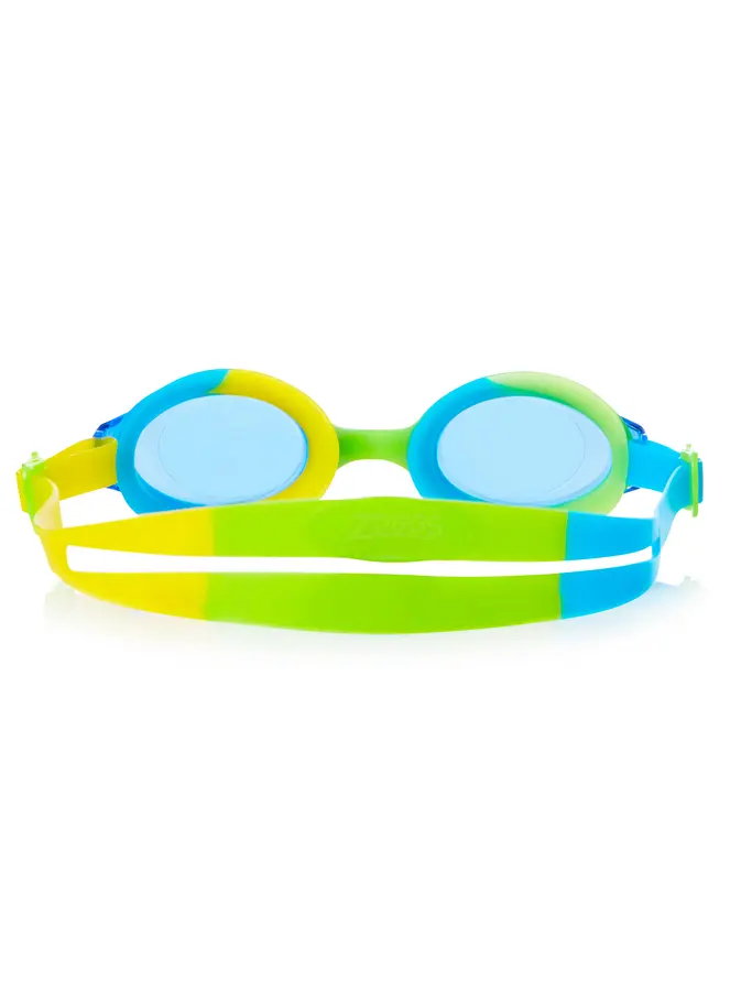 Sale, Ansicht Großes Bild der Vorderseite Product detail - Bondi Junior Swimming Goggles Green/Yellow - Tinted Blue Lens
