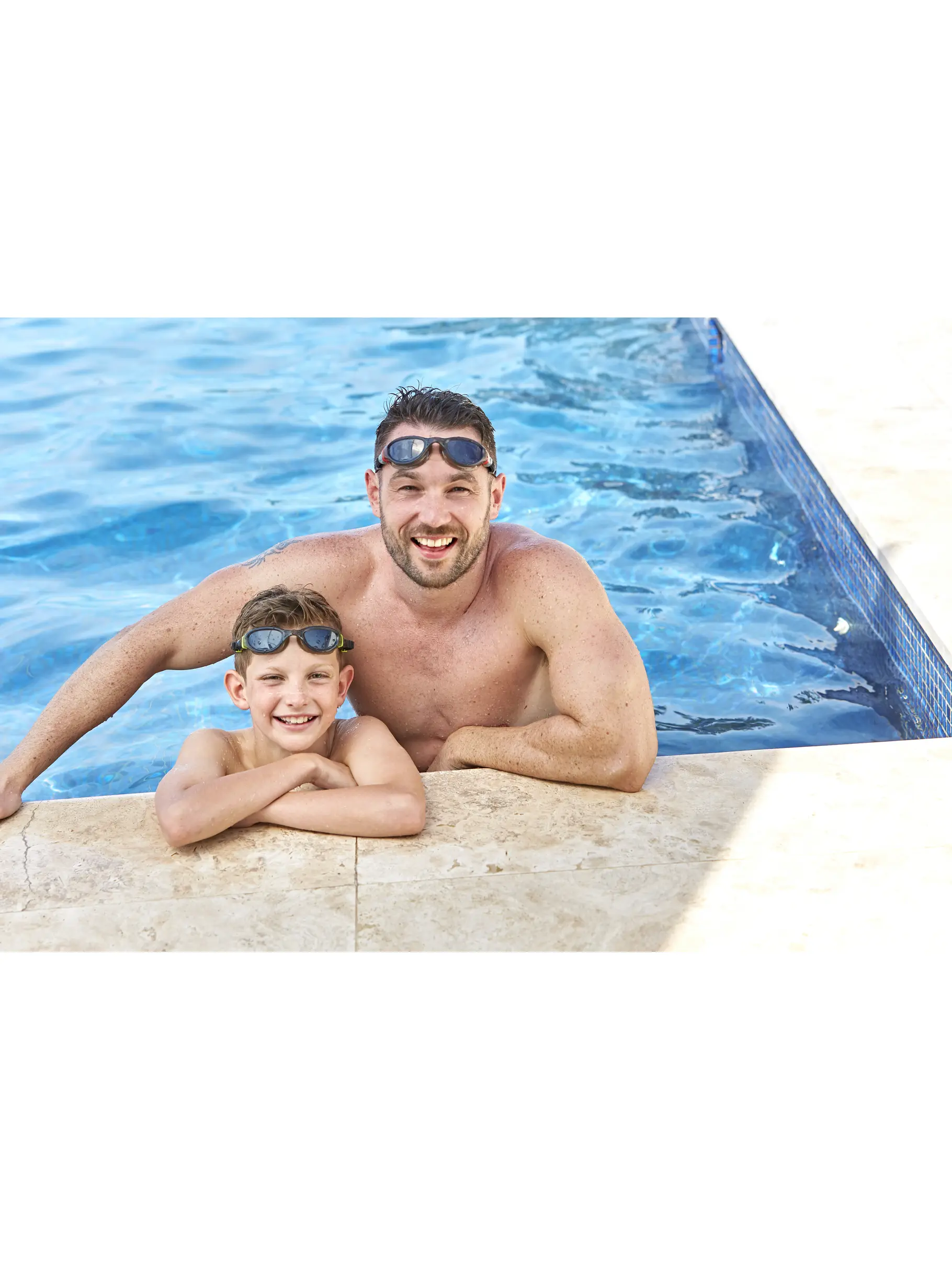 , view full size image of Front view of Product detail - Phantom 2.0 Junior Swimming Goggles BKBLTSM