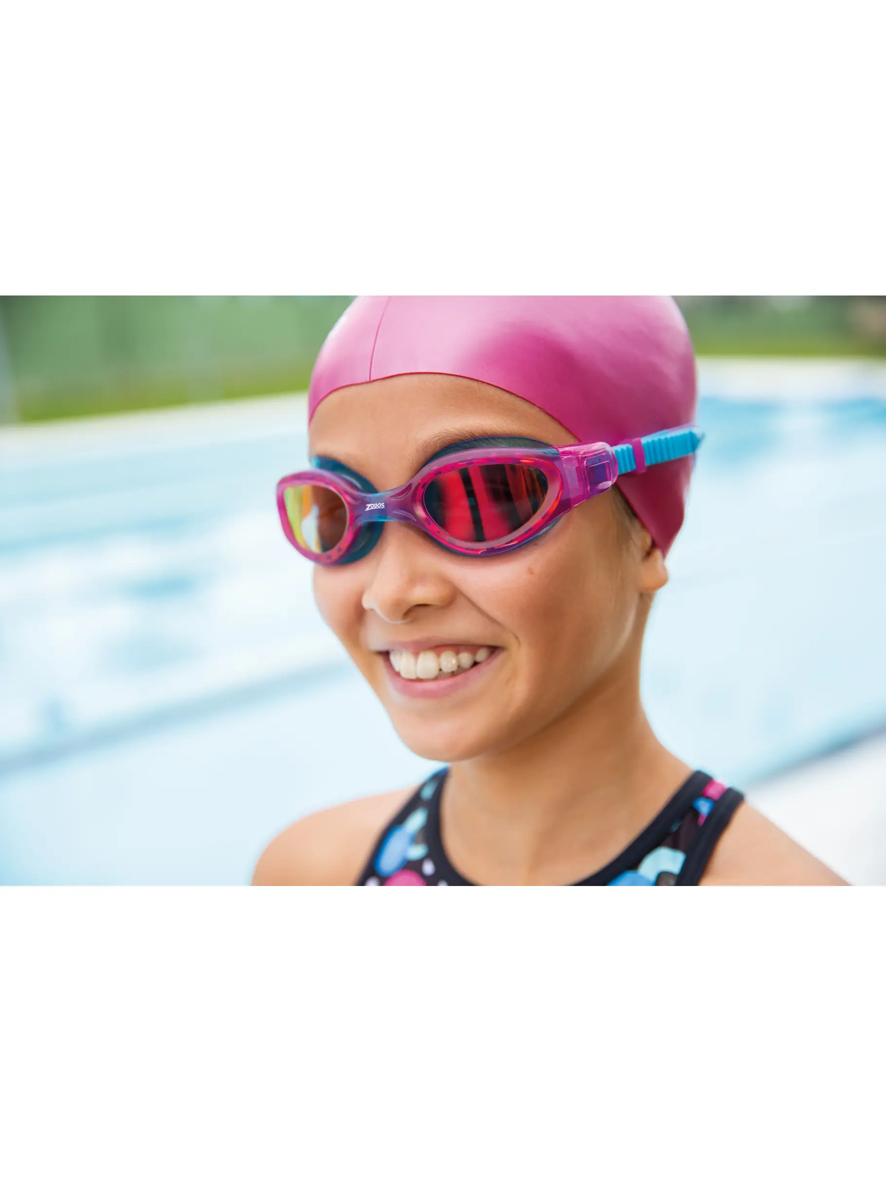 Sale, view full size image of Front view of Product detail - Phantom Elite Mirror Junior Goggles PKBLMRD