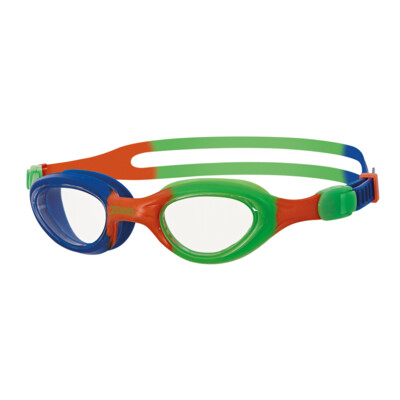 Product detail - Little Super Seal Goggles Orange/Green - Clear Lens