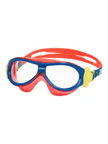 Display front view 1 of Product detail - Kangaroo Beach Little Cadet Mask Blue/Red - Clear Lens