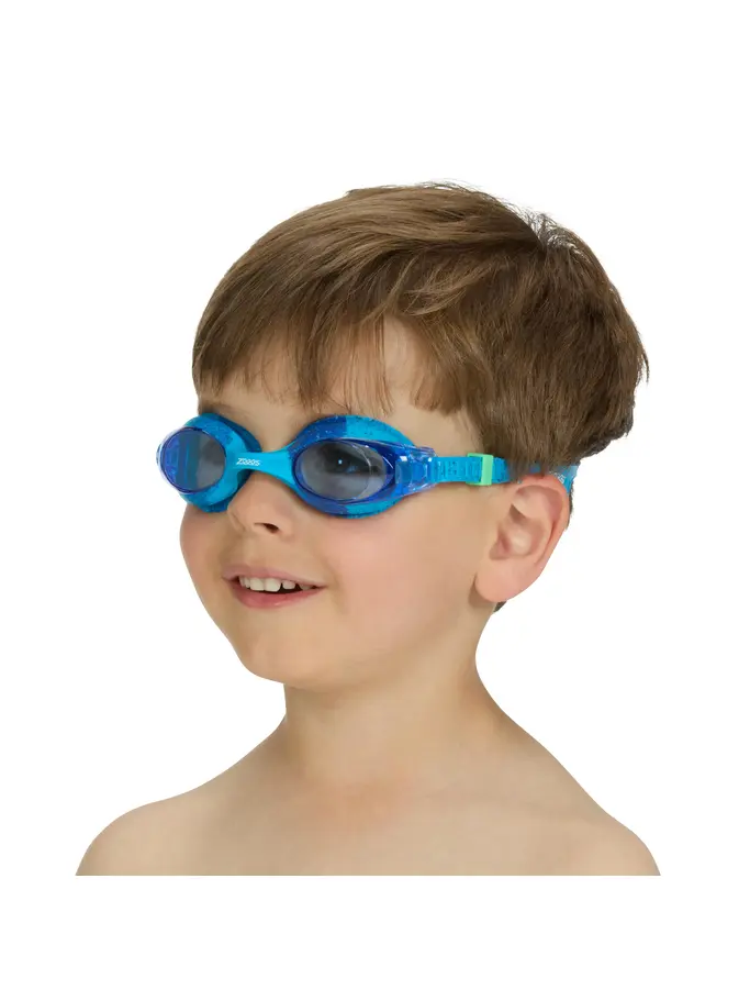 New, view full size image of Front view of Product detail - Little Bondi Remix Swimming Goggles Light/Blue - Blue/Tinted Blue Lens