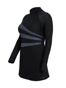Display front view 5 of Product detail - Womens Meelup Three Piece Modesty Swimsuit BKGY