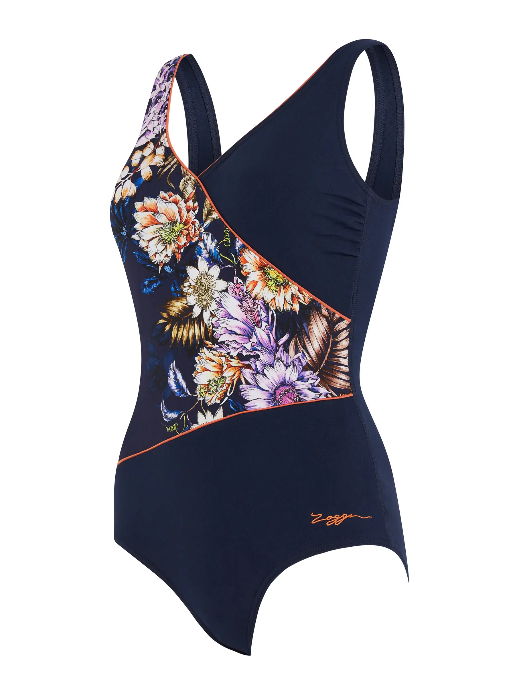Out of Stock,Sale, view full size image of Front view of Product detail - Enigma Wrap Front One Piece Swimsuit ENI
