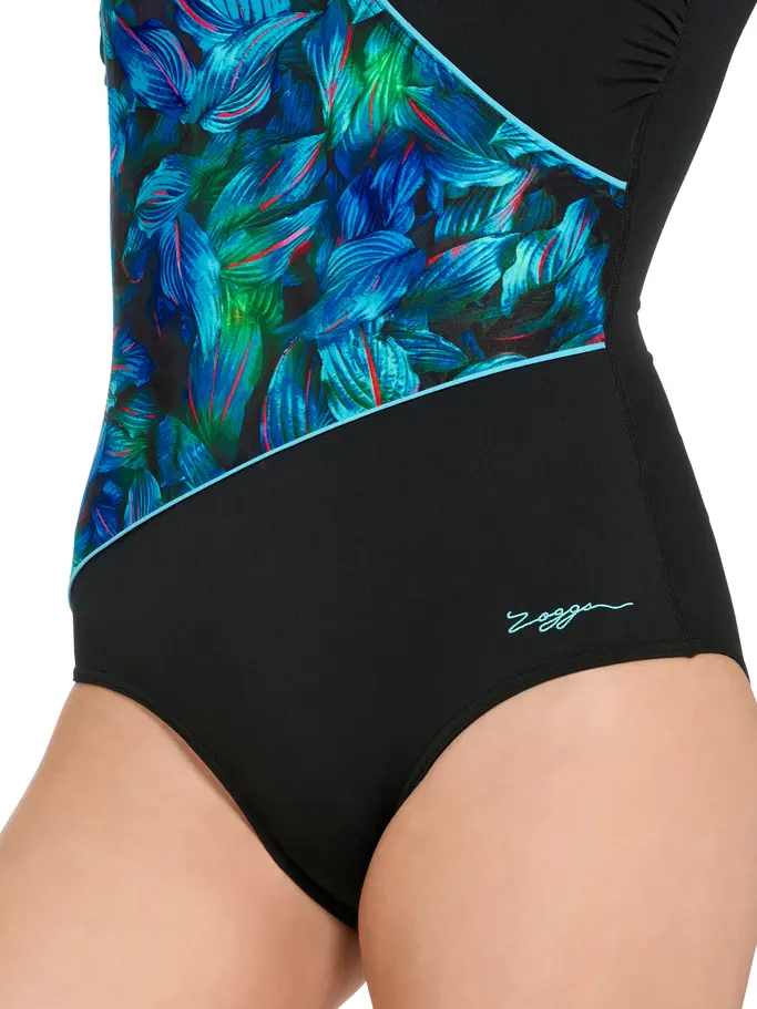 Sale,Clearance, view full size image of Front view of Product detail - Mystic Wrap Front Swimsuit MYST