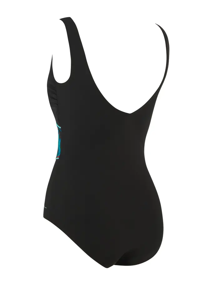 Sale,Clearance, view full size image of Front view of Product detail - Mystic Wrap Front Swimsuit MYST