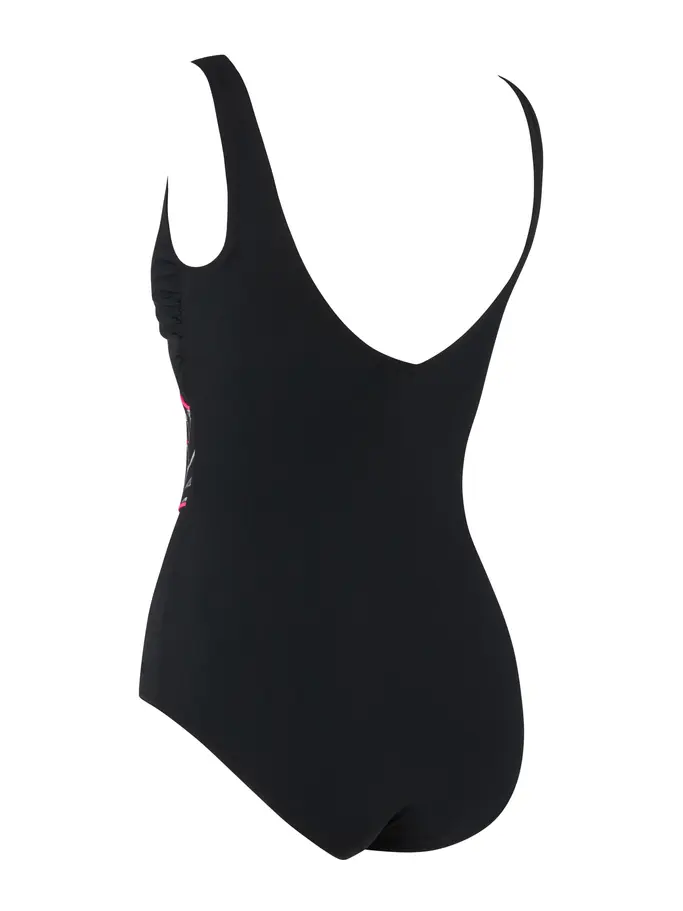 Sale,Clearance, view full size image of Front view of Product detail - Safari Leaf Wrap Front Swimsuit SAFA