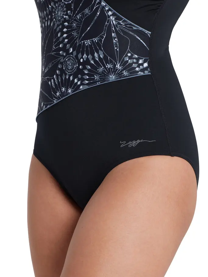 Out of Stock,Sale, voir image en taille réelle de la vue frontale de Product detail - Stellar Wrap Front One Piece Swimsuit STL