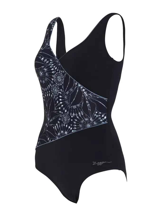 Out of Stock,Sale, voir image en taille réelle de la vue frontale de Product detail - Stellar Wrap Front One Piece Swimsuit STL