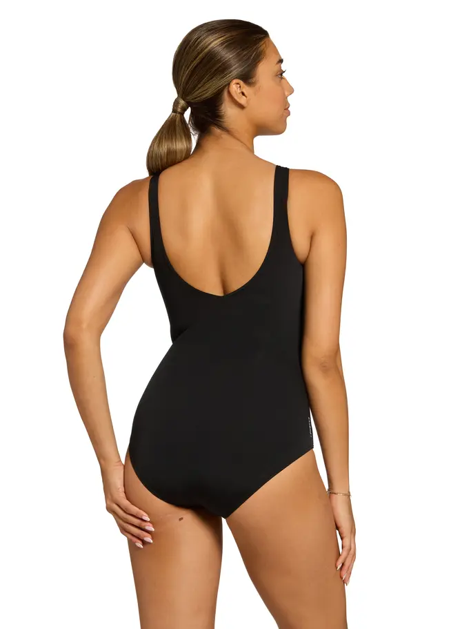 New, view full size image of Front view of Product detail - Womens Yuma Wrap Front Swimsuit YUMA