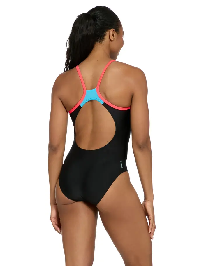Sale, view full size image of Front view of Product detail - Womens Wake Cannon Strikeback Swimsuit WAKE