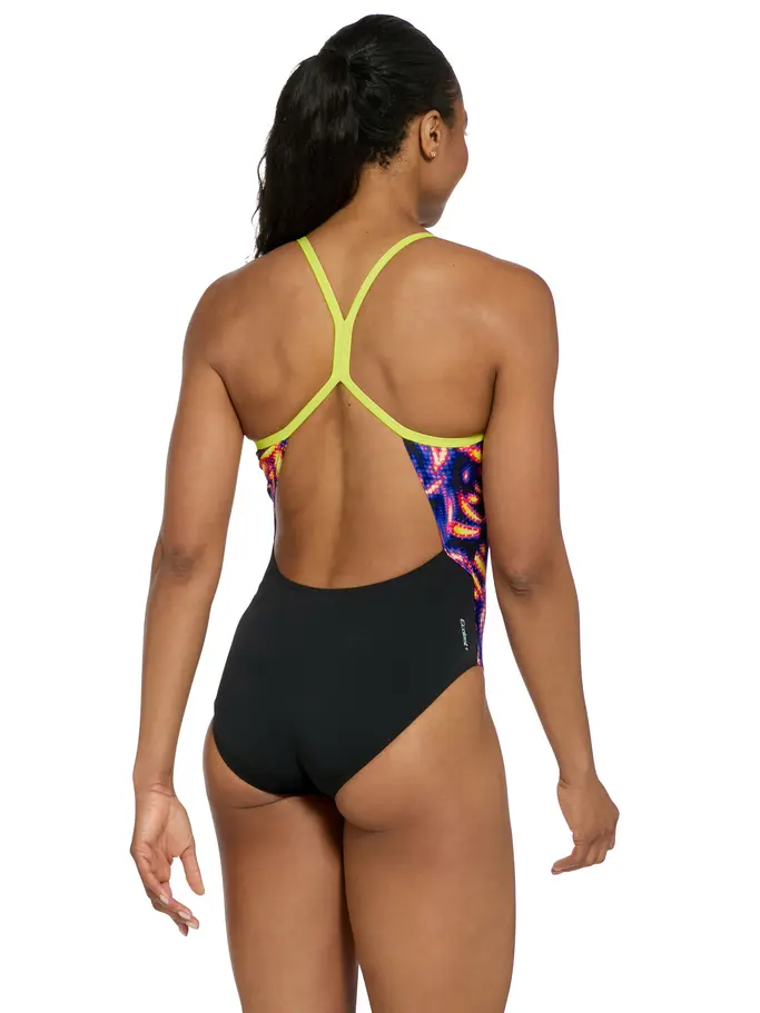 Sale, view full size image of Front view of Product detail - Womens Halogen Sprintback Swimsuit HALO