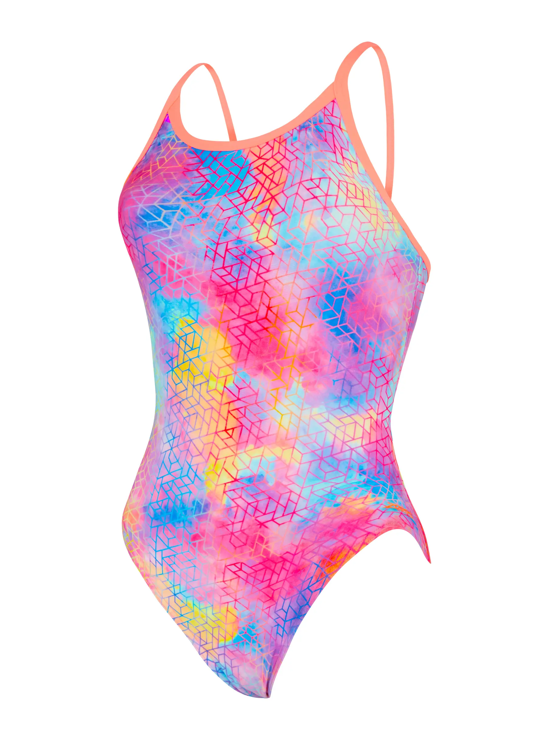 Sale, view full size image of Front view of Product detail - Womens Paradox Sprintback Swimsuit PARD