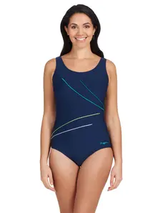 Display front view 1 of Product detail - Macmaster Scoopback One Piece Swimsuit NVPE