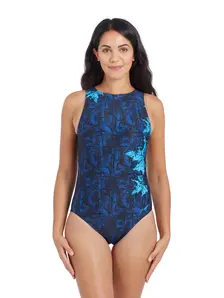 Display front view 1 of Product detail - Indigo Forest Hi Front One Piece IDFO