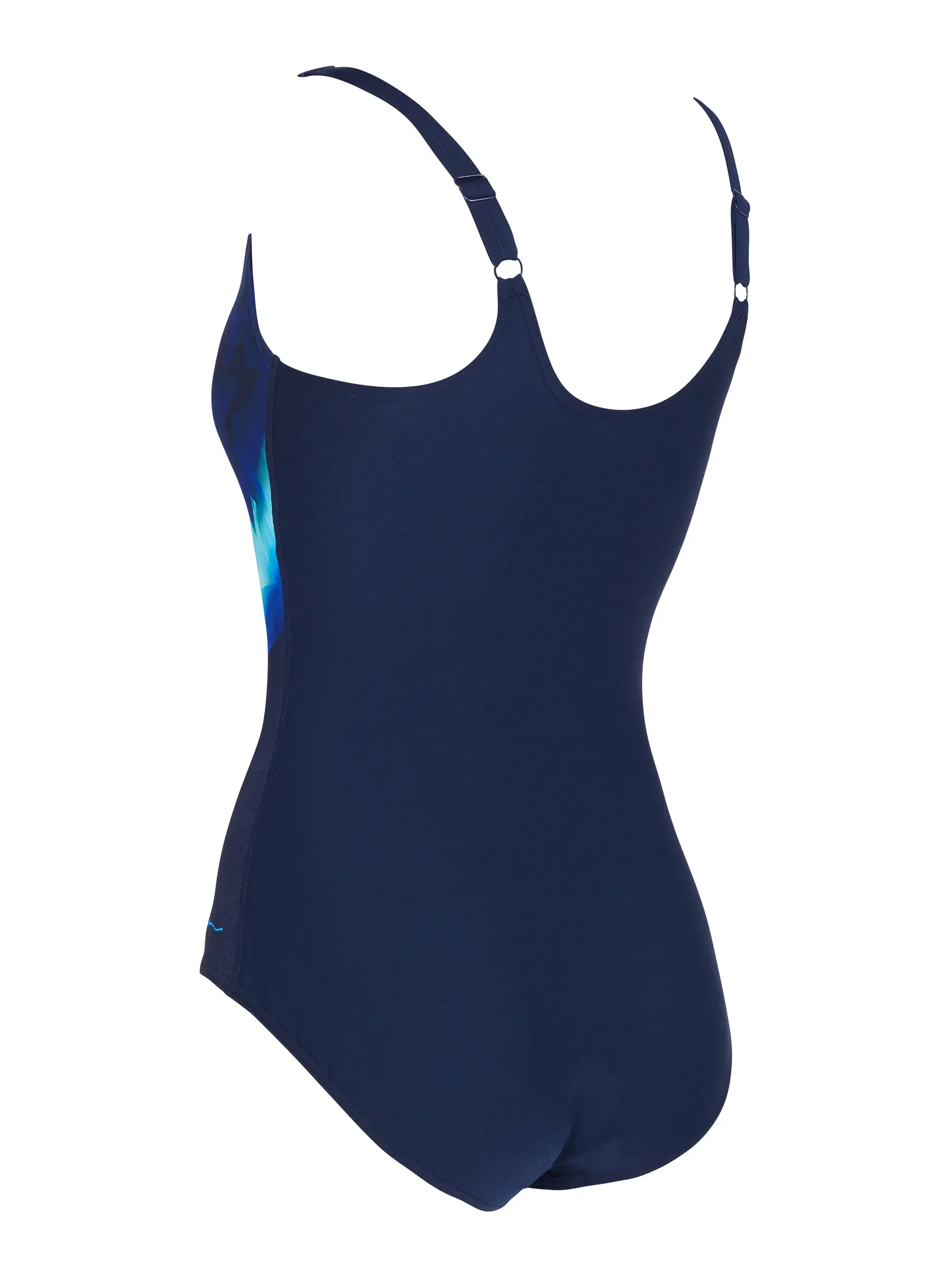 Sale,Clearance, view full size image of Front view of Product detail - Aqua Digital Adjustable Scoopback One Piece Swimsuit AQDI