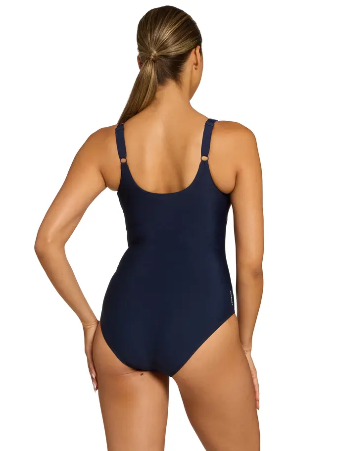 New, view full size image of Front view of Product detail - Womens Atlantis Adjustable Scoopback Swimsuit ATLA
