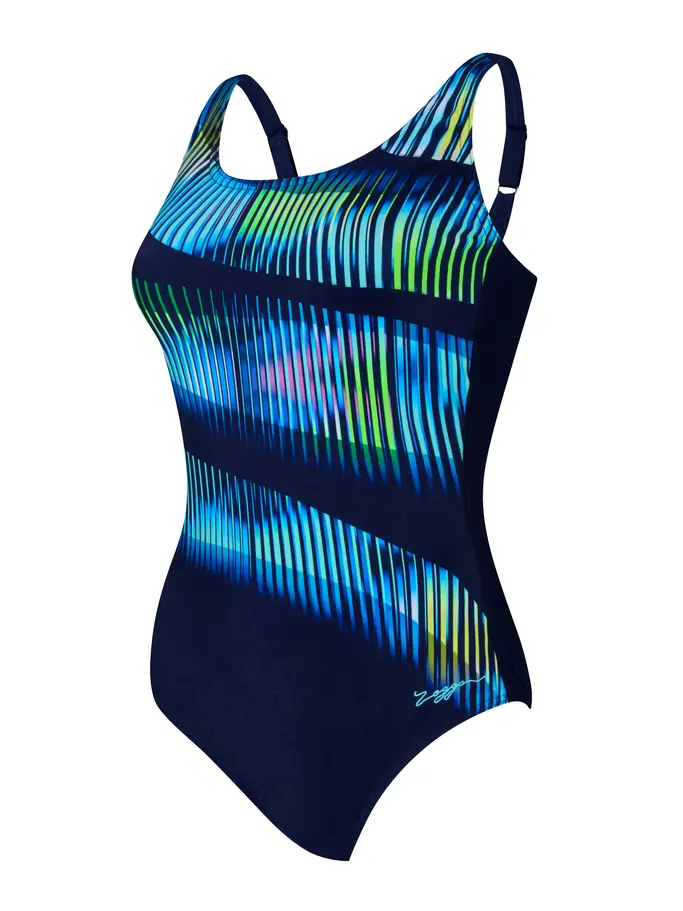 Sale, view full size image of Front view of Product detail - Womens Circus Adjustable Scoopback Swimsuit CRCS