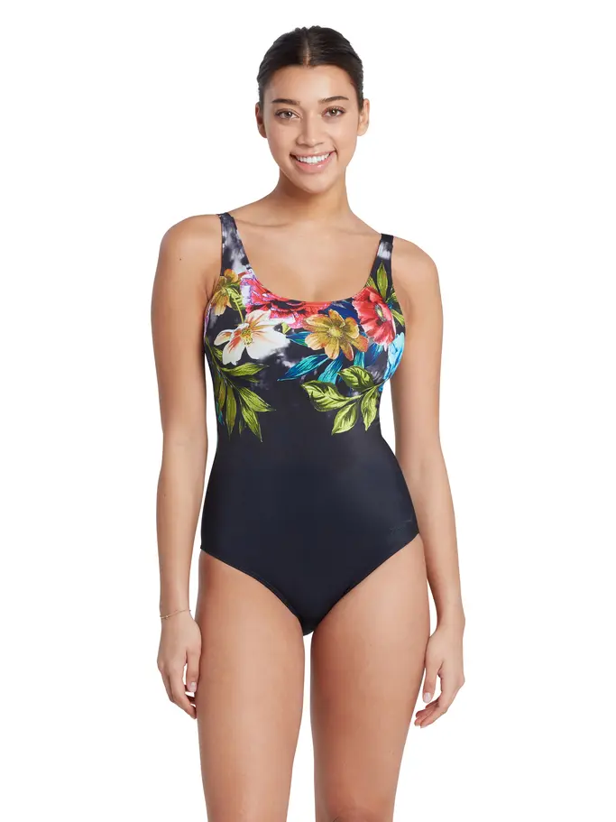 Cassia Adjustable Scoopback One Piece Swimsuit