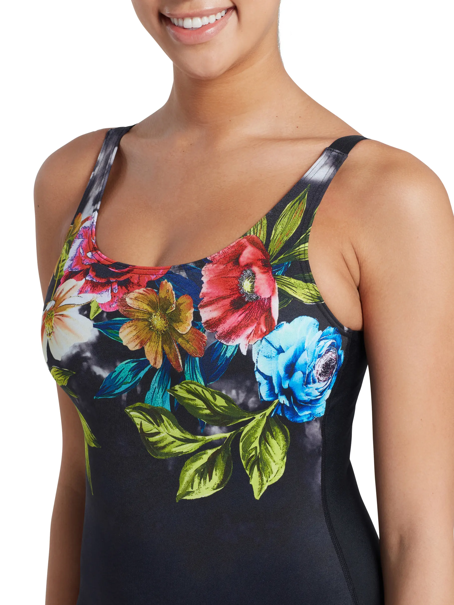 Sale,Clearance, view full size image of Front view of Product detail - Cassia Adjustable Scoopback One Piece Swimsuit CSS