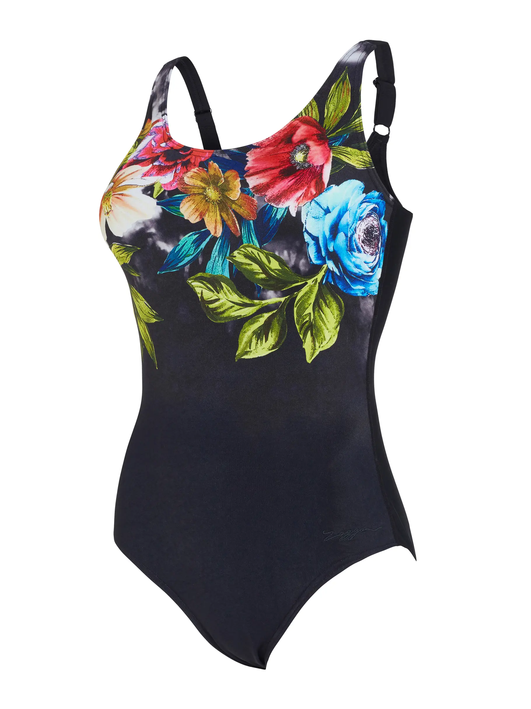 Sale,Clearance, view full size image of Front view of Product detail - Cassia Adjustable Scoopback One Piece Swimsuit CSS
