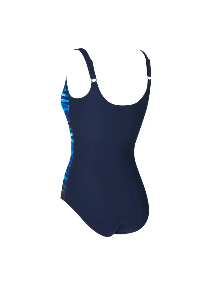 New, view full size image of Front view of Product detail - Womens Drone Adjustable Scoopback Swimsuit DRON