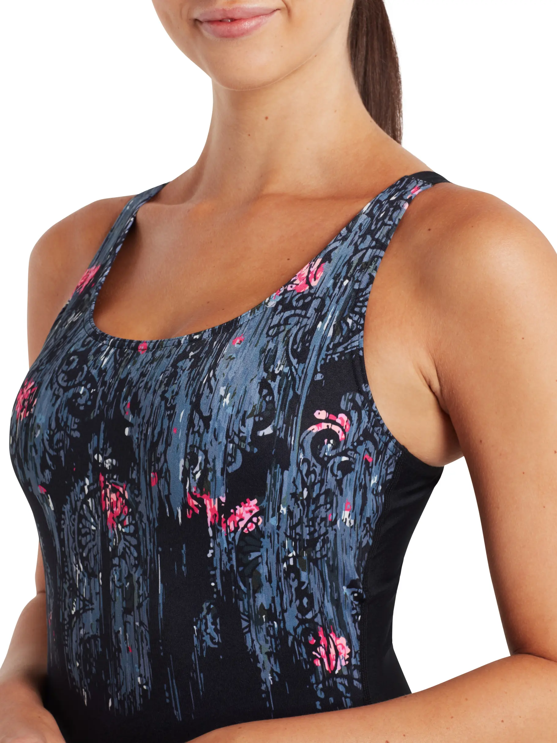 Sale, Ansicht Großes Bild der Vorderseite Product detail - Dusk Adjustable Scoopback One Piece Swimsuit DUSK