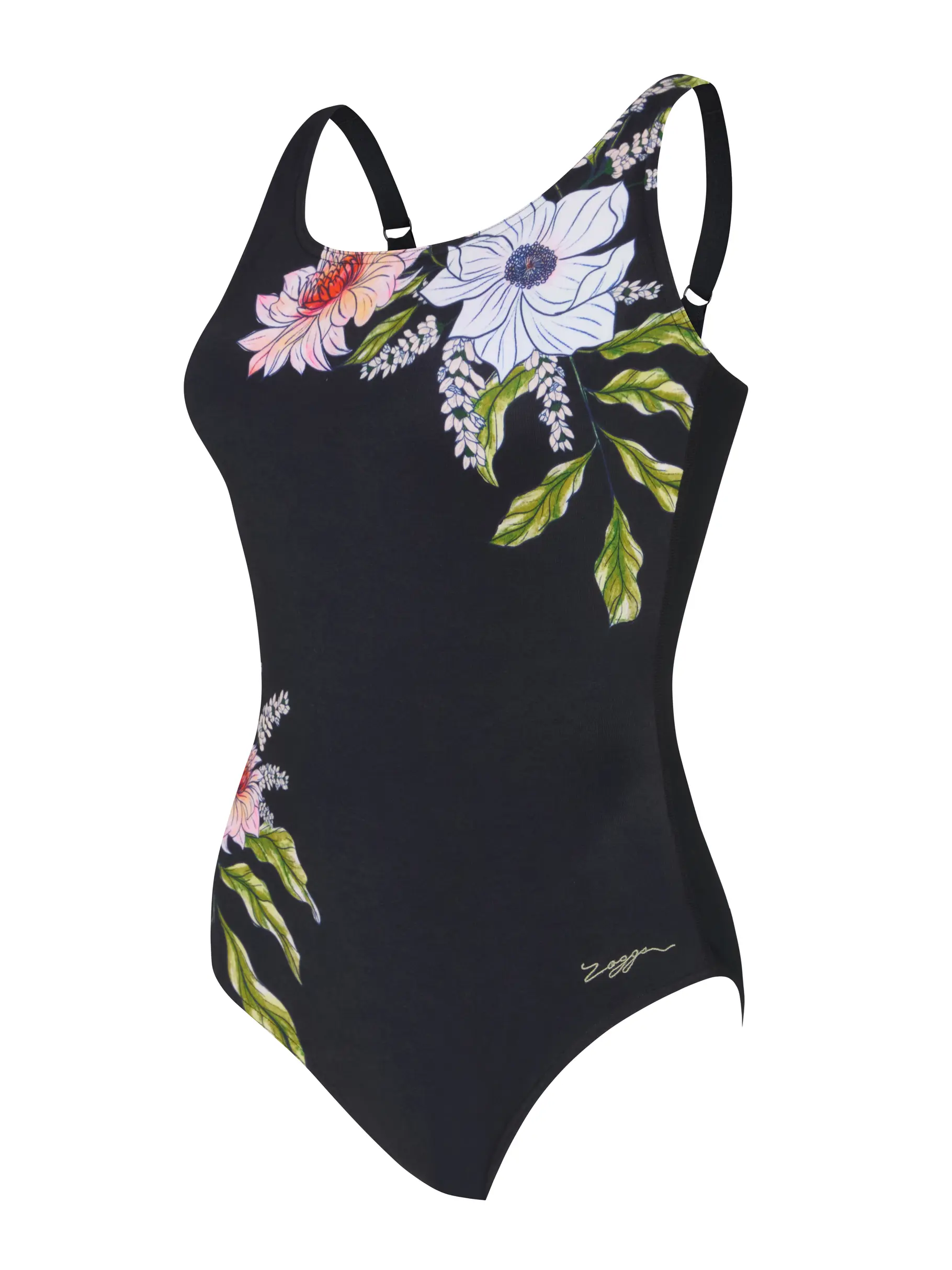 , view full size image of Front view of Product detail - Womens Freesia Adjustable Scoopback Swimsuit FREE