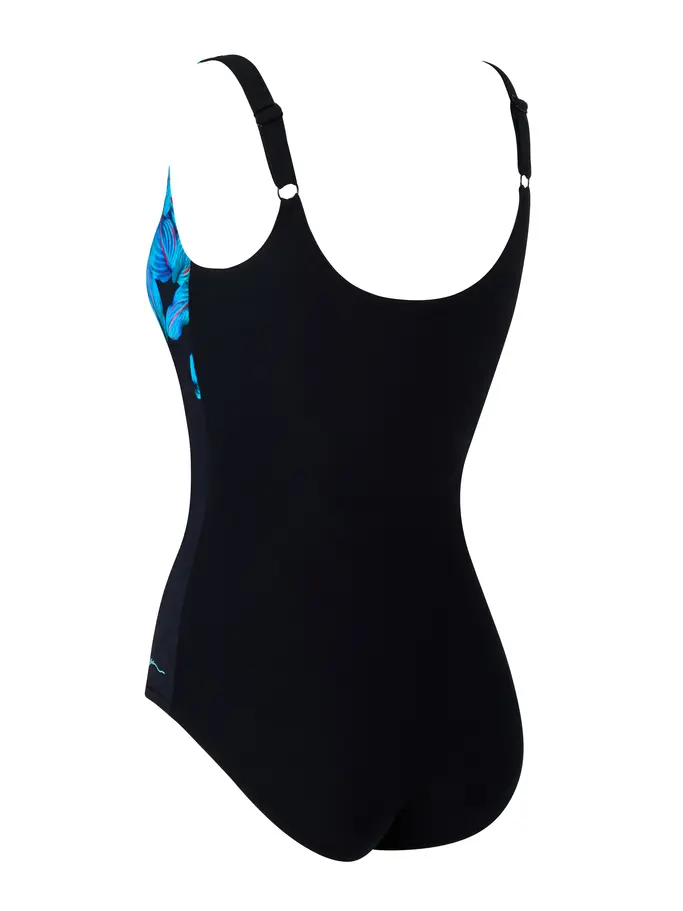 Sale,Clearance, view full size image of Front view of Product detail - Womens Mystic Adjustable Scoopback Swimsuit MYST