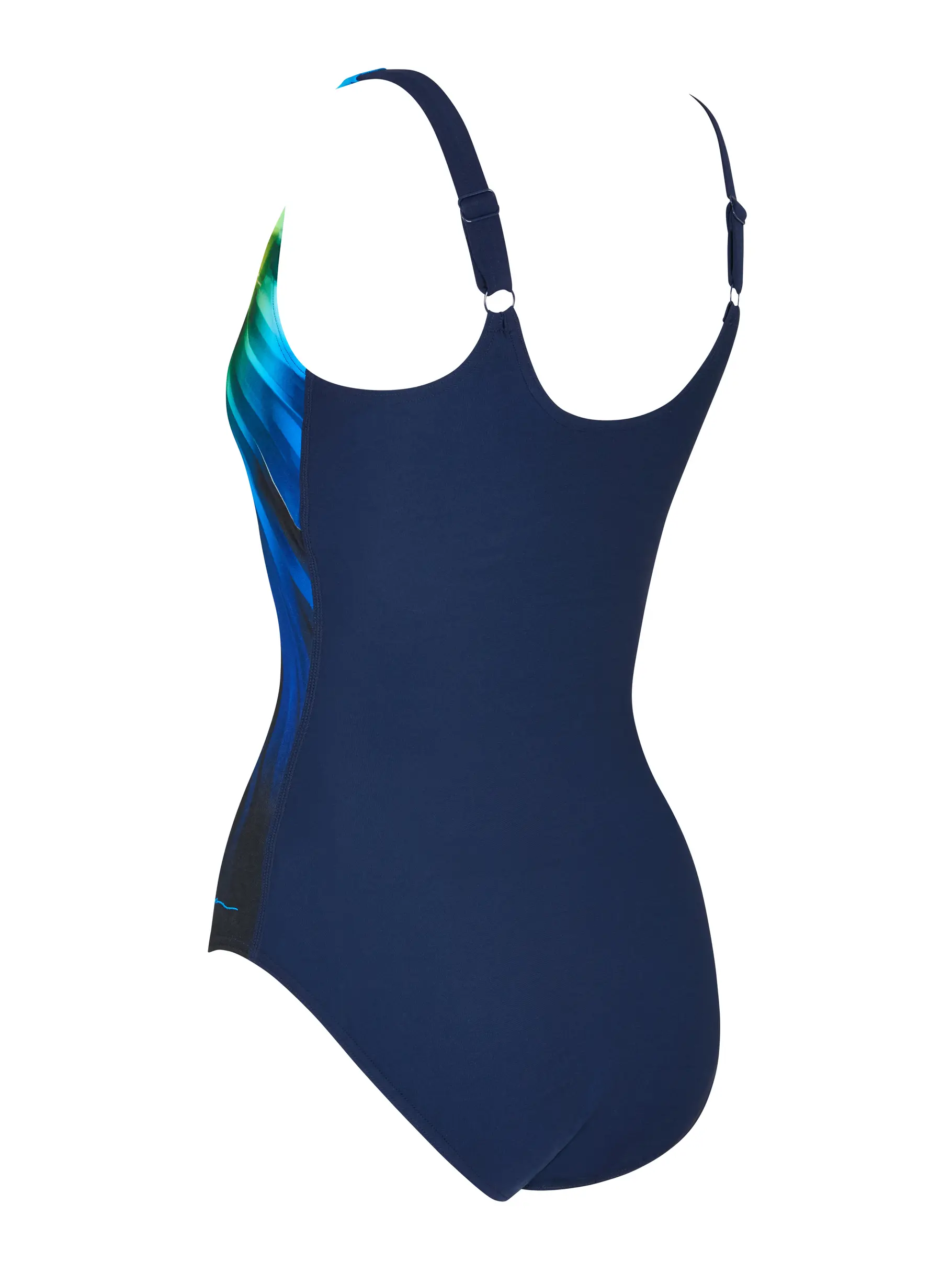 Sale,Clearance, view full size image of Front view of Product detail - Womens Octane Adjustable Scoopback Swimsuit OCTA