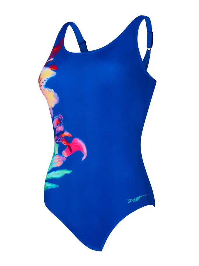 Sale, view full size image of Front view of Product detail - Womens Paradiso Adjustable Scoopback Swimsuit PRDS