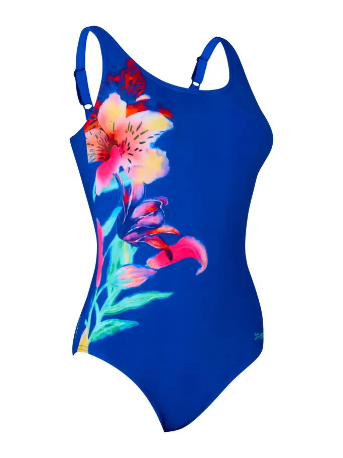 Sale, view full size image of Front view of Product detail - Womens Paradiso Adjustable Scoopback Swimsuit PRDS