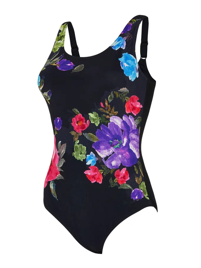 Sale,Clearance, view full size image of Front view of Product detail - Sea Velvet Adjustable Scoopback One Piece Swimsuit SEVT