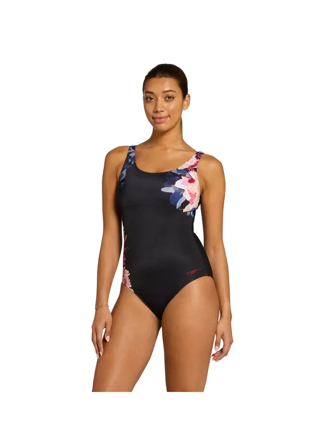 New, view full size image of Front view of Product detail - Womens Yuma Adjustable Scoopback Swimsuit YUMA