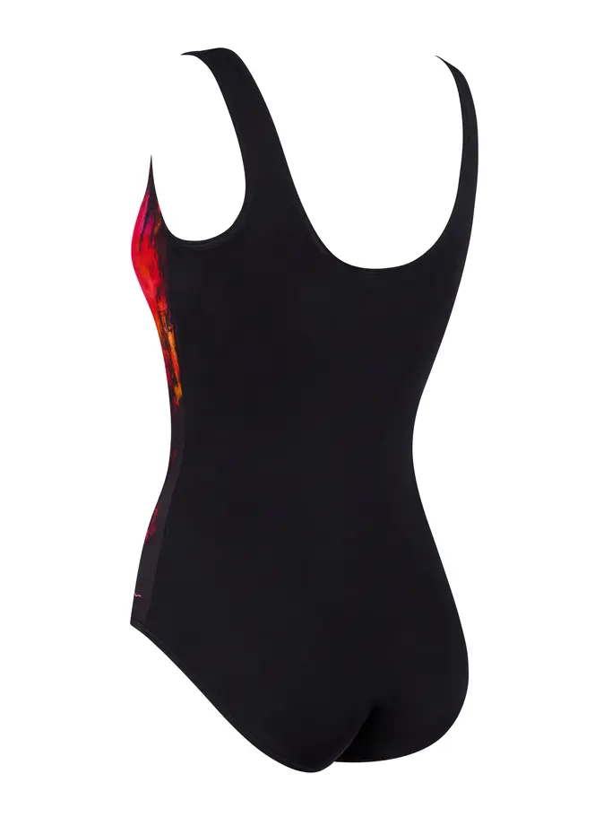 Sale, view full size image of Front view of Product detail - Womens Inferno Scoopback Swimsuit INFE