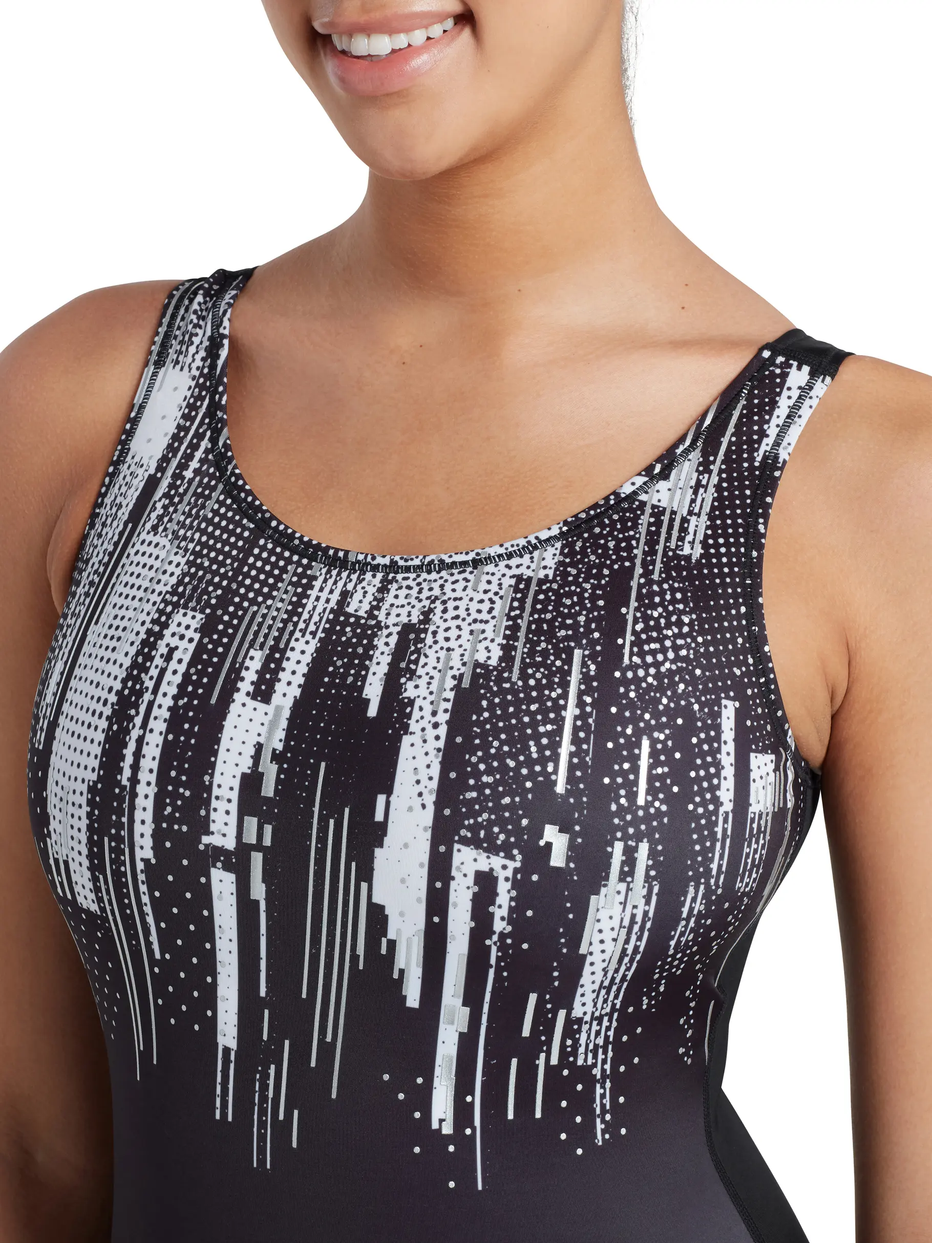 Out of Stock,Sale, Ansicht Großes Bild der Vorderseite Product detail - Shimmer Scoopback One Piece Swimsuit SHMM