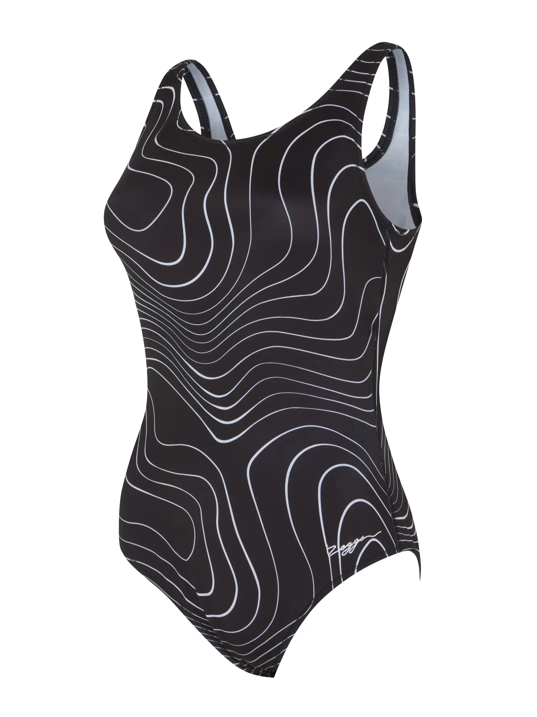 Sale,Clearance, view full size image of Front view of Product detail - Womens Terrain Scoopback Swimsuit TERR